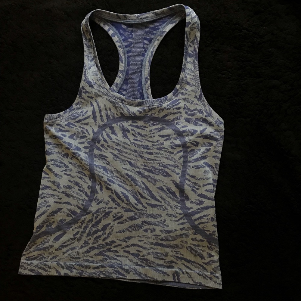 Lulu blue tank top